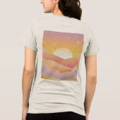 Sunrise iriserende vrouwen Tri-Blend shirt (Achterkant)