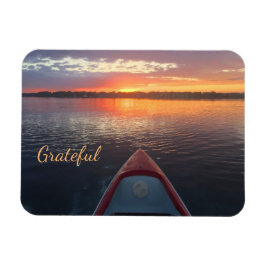 Sunrise Kayak Gratitude Magneet