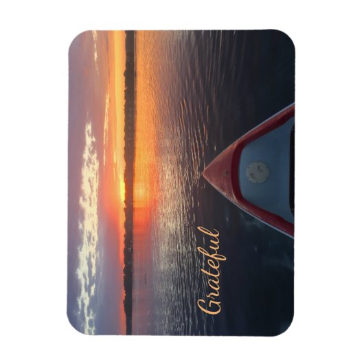 Sunrise Kayak Gratitude Magneet (Verticaal)