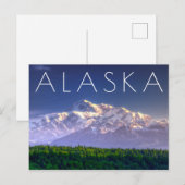 Sunrise Kisses Mt. McKinley | Alaska Range Briefkaart (Voorkant / Achterkant)