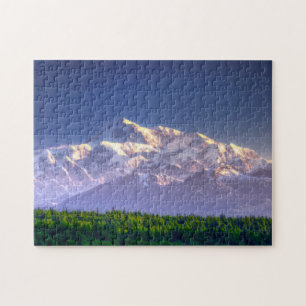 Sunrise Kisses Mt. McKinley   Alaska Range Legpuzzel
