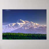 Sunrise Kisses Mt. McKinley | Alaska Range Poster (Voorkant)