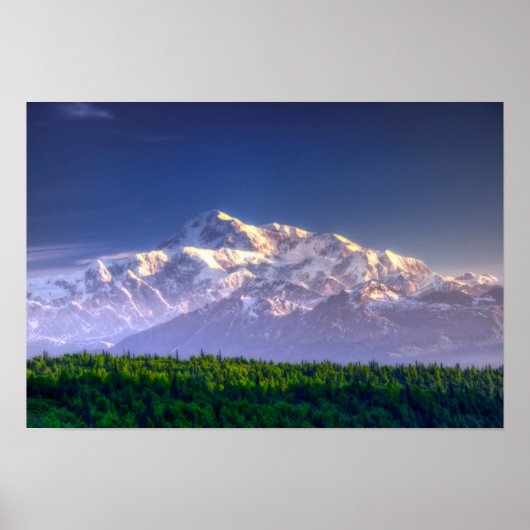 Sunrise Kisses Mt. McKinley | Alaska Range Poster (Voorkant)