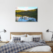 Sunrise Lake Dawn Forest Reflectie Indonesië Canvas Afdruk (Insitu (Slaapkamer))