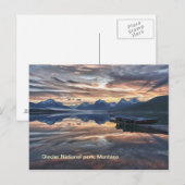 Sunrise Lake Mcdonald Briefkaart (Voorkant / Achterkant)