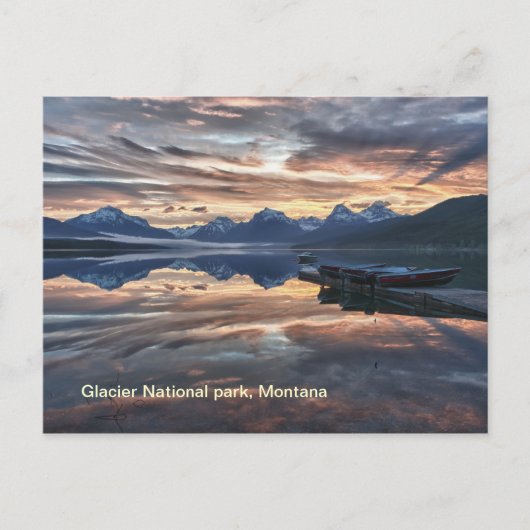 Sunrise Lake Mcdonald Briefkaart (Voorkant)
