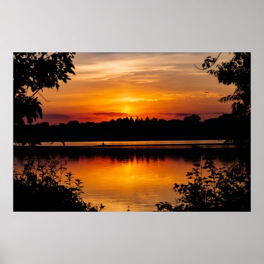 "Sunrise Lake" Poster/Wall Decor Poster (Voorkant)