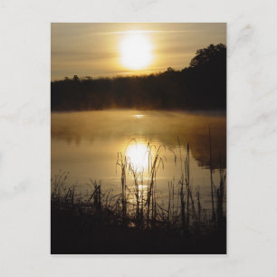 Sunrise Lake Reflection Briefkaart