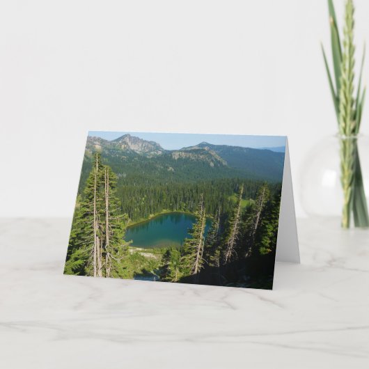 Sunrise Lake van Boven op Mount Rainier Park Kaart (Voorkant)