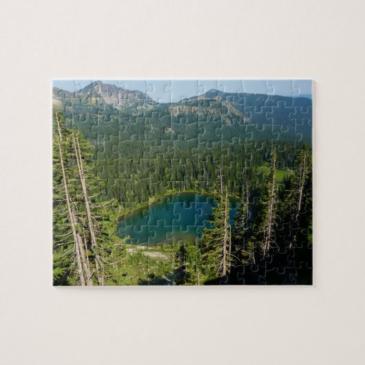 Sunrise Lake van Boven op Mount Rainier Park Legpuzzel (Horizontaal)