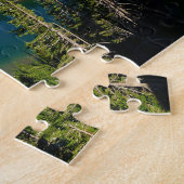 Sunrise Lake van Boven op Mount Rainier Park Legpuzzel (Zijkant)