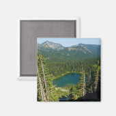 Sunrise Lake van Boven op Mount Rainier Park Magneet (Voorkant / Achterkant)
