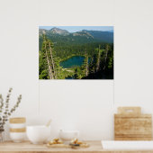 Sunrise Lake van Boven op Mount Rainier Park Poster (Keuken)