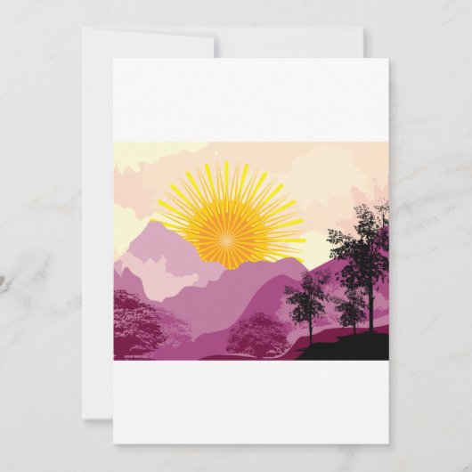 Sunrise Landscape Kaart (Voorkant)