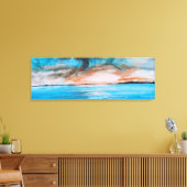 Sunrise Landscape Painting Canvas Afdruk (Insitu (Woonkamer))