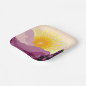 Sunrise Landscape Papieren Bordje (Gebogen)