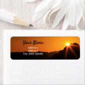 Sunrise Landscape Return Label (Insitu)