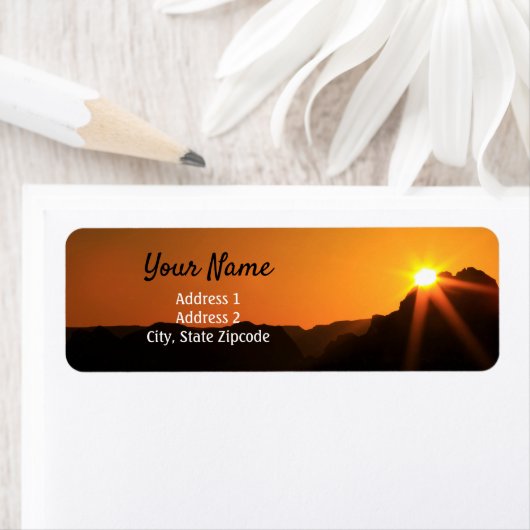 Sunrise Landscape Return Label (Insitu)