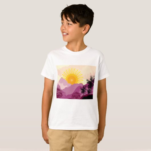 Sunrise Landscape T-shirt (Voorkant volledig)