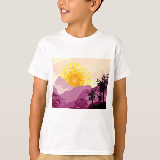 Sunrise Landscape T-shirt (Voorkant)