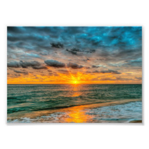 Sunrise Landschap Foto Afdruk