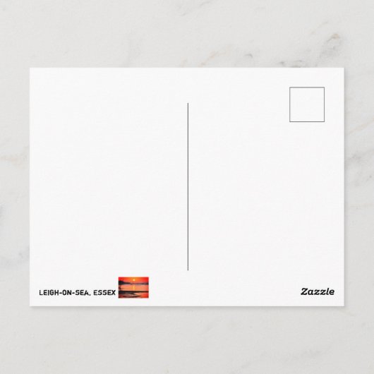 Sunrise, Leigh-on-zee, Essex, Engeland, Verenigd K Briefkaart (Achterkant)
