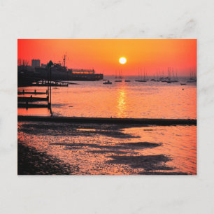 Sunrise, Leigh-on-zee, Essex, Engeland, Verenigd K Briefkaart