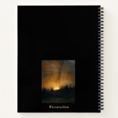 Sunrise Leo Tolstoy Happiness Quote Black Journal Notitieboek (Achterkant)