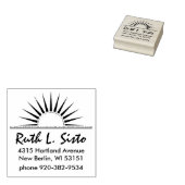 SUNRISE logo Gold Silver I + jouw ruggengraat. en  Rubberstempel (Gestempeld)