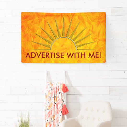 SUNRISE logo Gold Silver I + jouw ruggengraat. en Spandoek (Insitu)