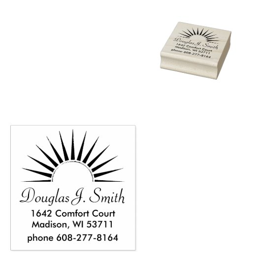 SUNRISE logo Gold Silver II + uw ruggengraat. en i Rubberstempel (Gestempeld)