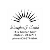 SUNRISE logo Gold Silver II + uw ruggengraat. en i Rubberstempel (Afrduk)