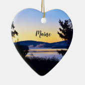 Sunrise Maine Heart Ornament (Rechts)