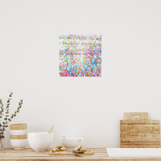 Sunrise Mandala 2 Poster (Keuken)