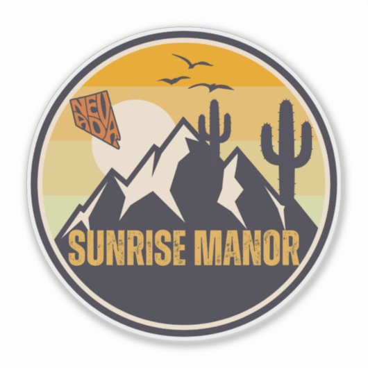 Sunrise Manor, Nevada Sticker (Voorkant)