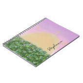 Sunrise Meadow gepersonaliseerd - aangepaste paste Notitieboek (Linkerzijde)