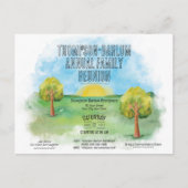 Sunrise Meadows Family Reunion Invitation Briefkaa Briefkaart (Voorkant)