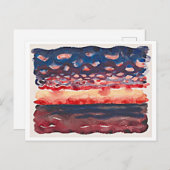 Sunrise met Little Clouds, Georgia O'Keeffe, Briefkaart (Voorkant / Achterkant)