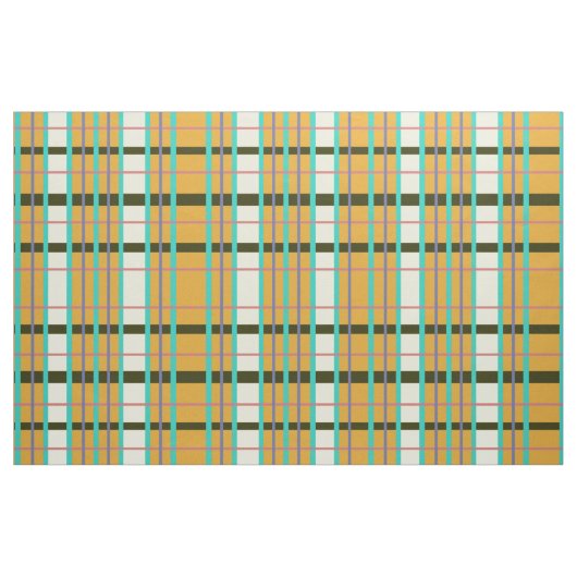 Sunrise Metro Plaid Pattern Stof (Fat Quarter)