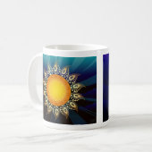 Sunrise, Midnight Double Sided Coffee Mok (Voorkant links)