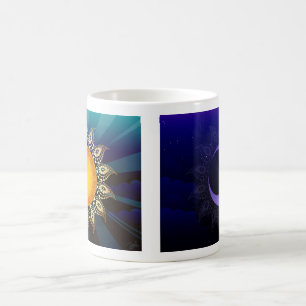 Sunrise, Midnight Double Sided Coffee Mok