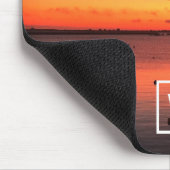 Sunrise Monogram CREËER UW EIGEN Foto Muismat (Hoek)