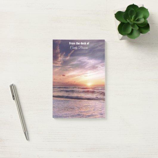 "Sunrise" Monogrammed Post-It Notes (Kantoor)