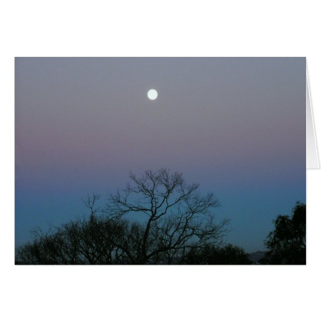 Sunrise Moon Kaart (Voorkant Horizontaal)