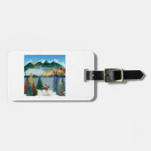 Sunrise Moose Bagagelabel (Voorkant horizontaal)