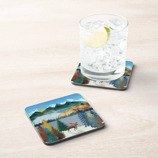 Sunrise Moose Bier Onderzetter (Rechterzijde)