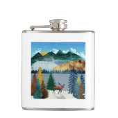 Sunrise Moose Heupfles (Voorkant)