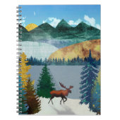 Sunrise Moose Notitieboek (Voorkant)