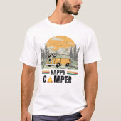 Sunrise Mountain Adventure Camper Van T-shirt (Voorkant)