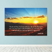 Sunrise Mountain maakt zich geen zorgen over Isaia Canvas Afdruk (Insitu (Houten vloer))